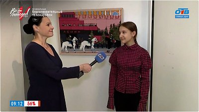 Парад Победы в технике кинусайга в «Прямом включении»