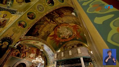 В храме Александра Невского завершили роспись внутреннего убранства