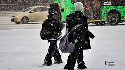 Челябинск засыпало чистым снегом