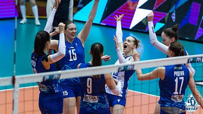 Волейбольный клуб «Динамо‑Метар» одержал победу на тай‑брейке в Суперлиге