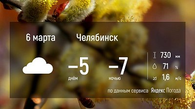 На Южном Урале ожидается облачная погода со снегом