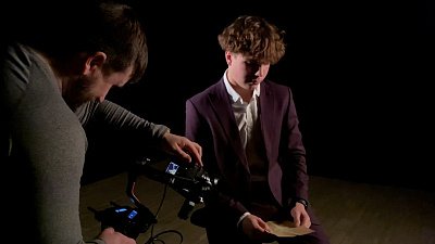 Кадры со съемок проекта «Читаем письма сороковых»