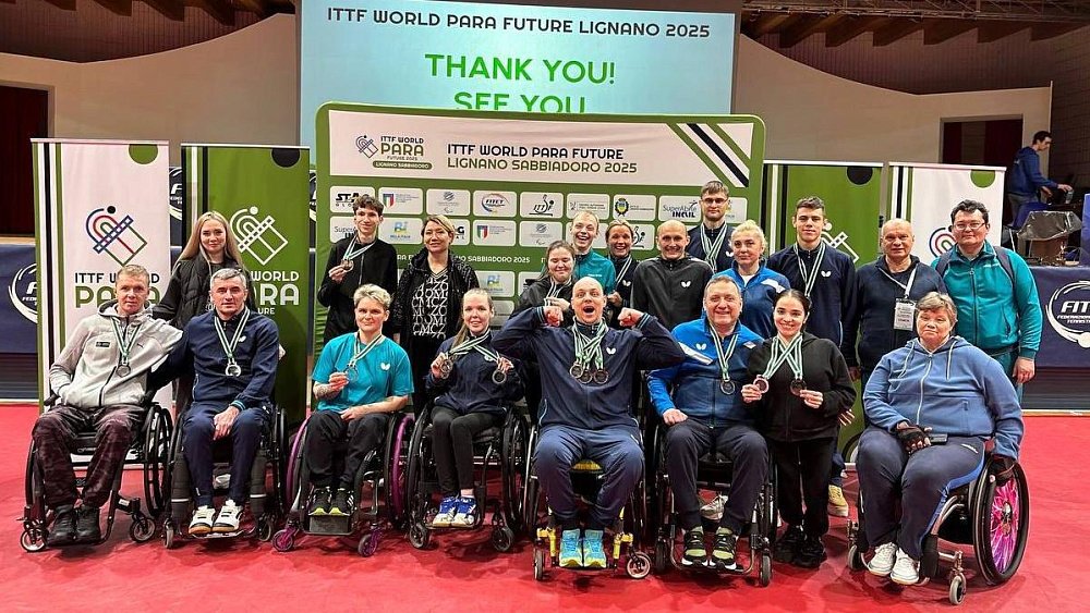 Челябинские паралимпийцы стали призерами турнира по настольному теннису в Италии