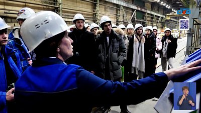 Школьники посетили Челябинский завод профилированного стального настила