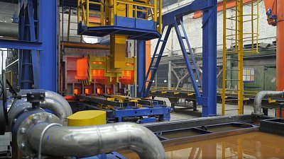 На челябинском заводе запустили в работу гигантский закалочный комплекс