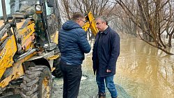 В Коркино к пропуску паводковых вод готовят дамбу на реке Чумляк