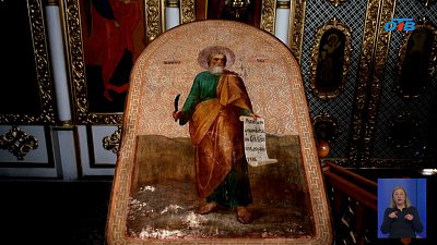 В Миассе отреставрировали уникальную дореволюционную икону пророка Илии