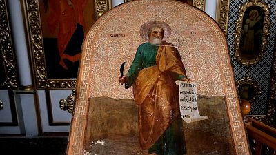 В Миассе отреставрировали икону пророка Илии