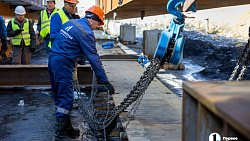 На самой крупной эстакаде в Челябинской области надвинули пролеты