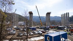 На самой крупной эстакаде в Челябинской области надвинули пролеты