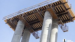 На самой крупной эстакаде в Челябинской области надвинули пролеты