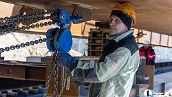 На самой крупной эстакаде в Челябинской области надвинули пролеты