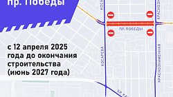 В Челябинске закроют движение авто по участку на проспекте Победы