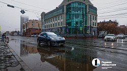 На Челябинск обрушился апрельский снегопад