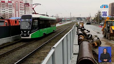 В Челябинске проспект Победы перекрыли для строительства метротрама
