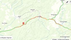 Трасса М-5 стоит в пробках от Усть-Катава и до границы Башкирии