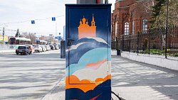 Около челябинских храмов расписали трансформаторные будки к Пасхе