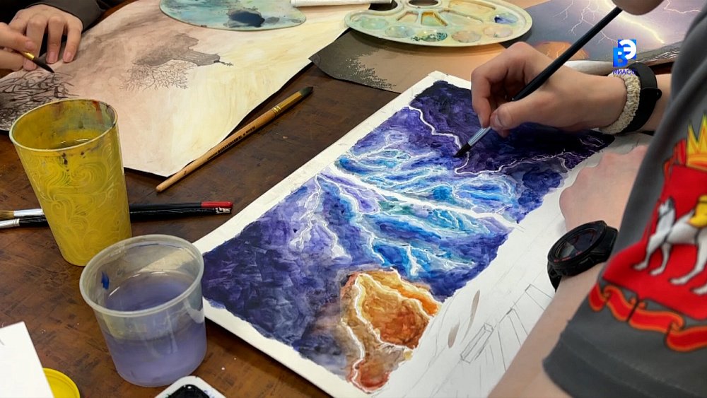 Фотографии Миасса вдохновляют юных художников