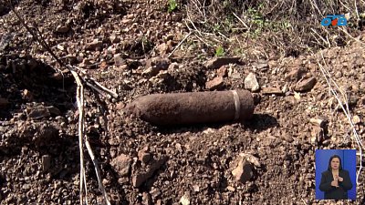 В Нязепетровске нашли артиллерийский снаряд