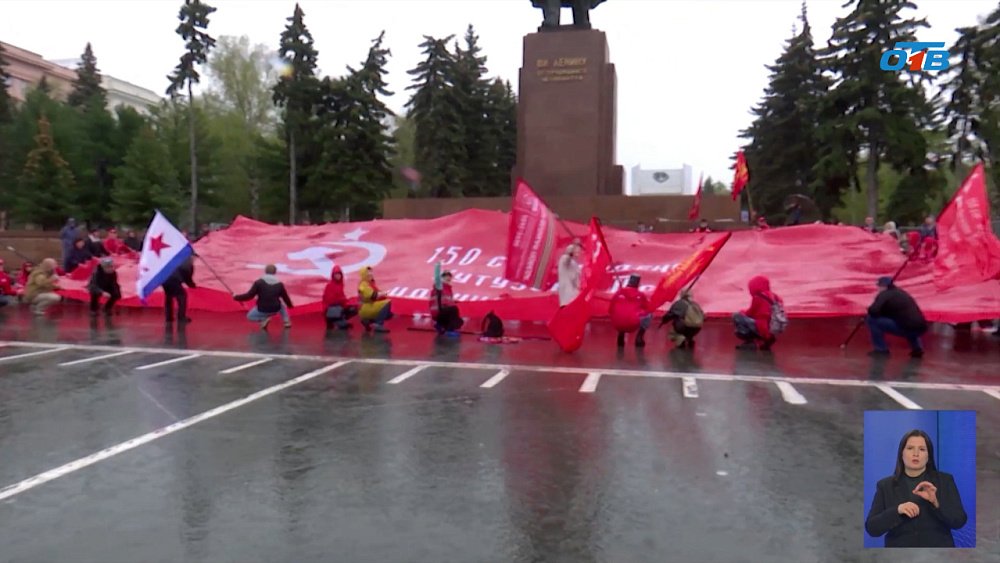 Проходит марш-эстафета «Наша Великая Победа»