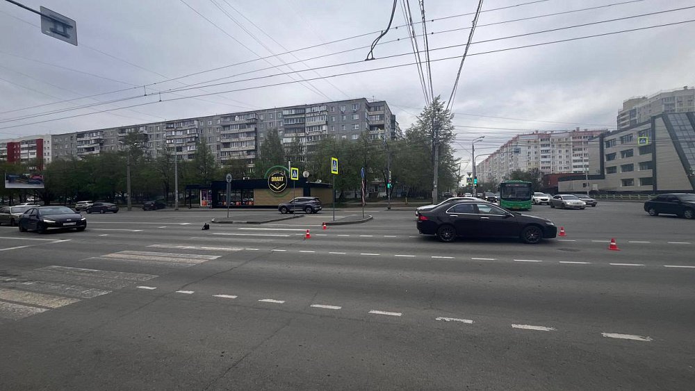 В Челябинске водитель Honda сбил женщину