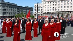 Челябинск приветствовал Победу торжественным маршем