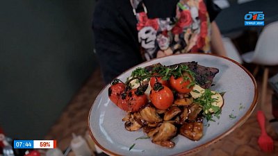 Говяжья печень на гриле в рубрике «Завтрак с шеф-поваром»