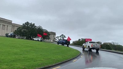 В Новой Зеландии прошел автопробег ко Дню Победы