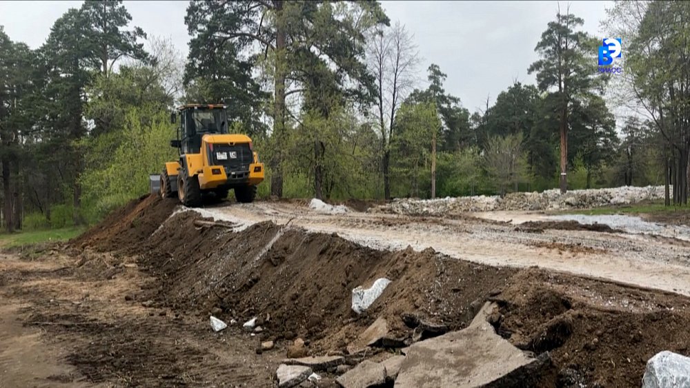 Благоустройство центрального парка Миасса идёт полным ходом