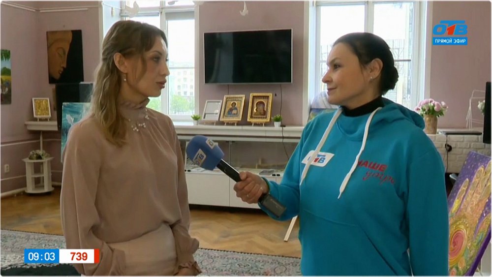 Инклюзивная выставка картин в «Прямом включении»