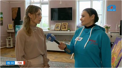 Инклюзивная выставка картин в «Прямом включении»