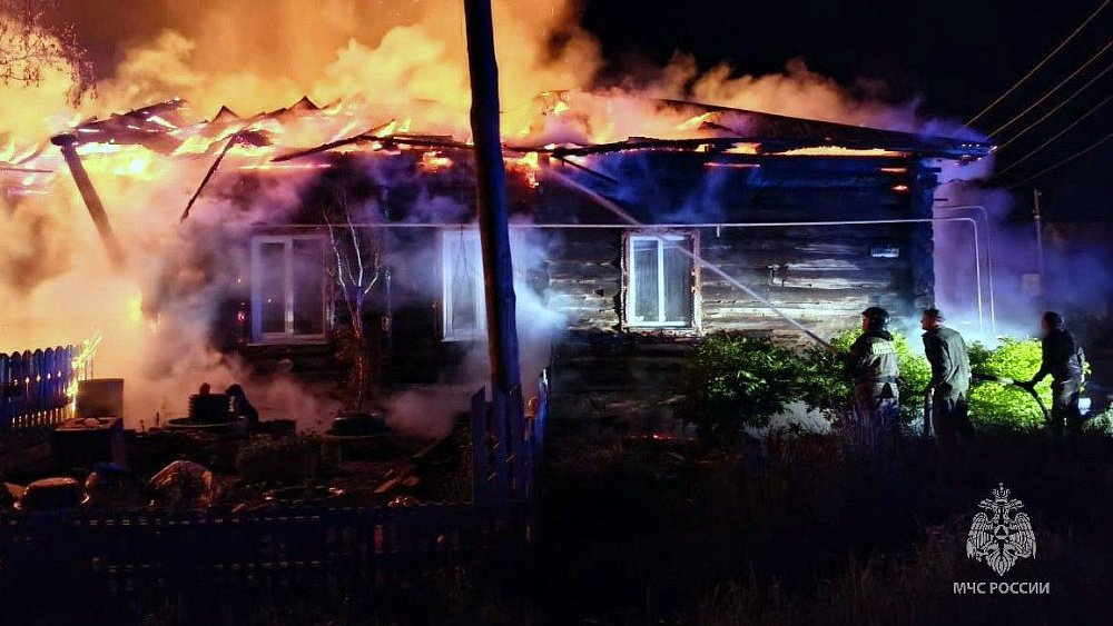 Две маленькие девочки пострадали в ночном пожаре в Челябинской области