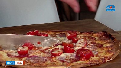 Рецепт пиццы за 15 минут из программы «Наше утро»