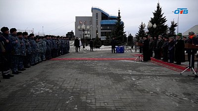 В Челябинске встретили сотрудников, вернувшихся из командировки на Кавказ
