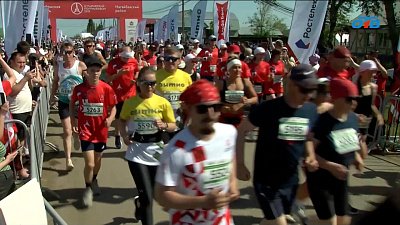 В Нагайбакском районе стартовал Парижский полумарафон