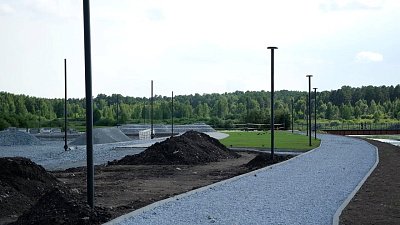 В Миассе начали ремонтировать набережную