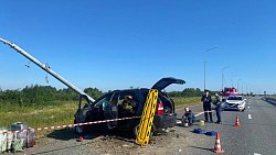 Двое взрослых и трое детей пострадали в ДТП на трассе в Челябинской области