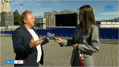 Подготовка к фестивалю «Курчатов Фест» «Прямом включении»