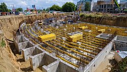 В Челябинске завершили фундамент нового хирургического корпуса ЧОДКБ