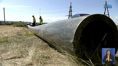 В Карталах обновляют канализационный трубопровод