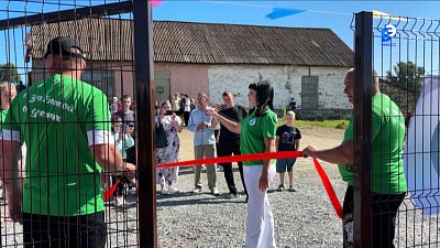 В поселке Ленинск Челябинской области открыли новую детскую площадку