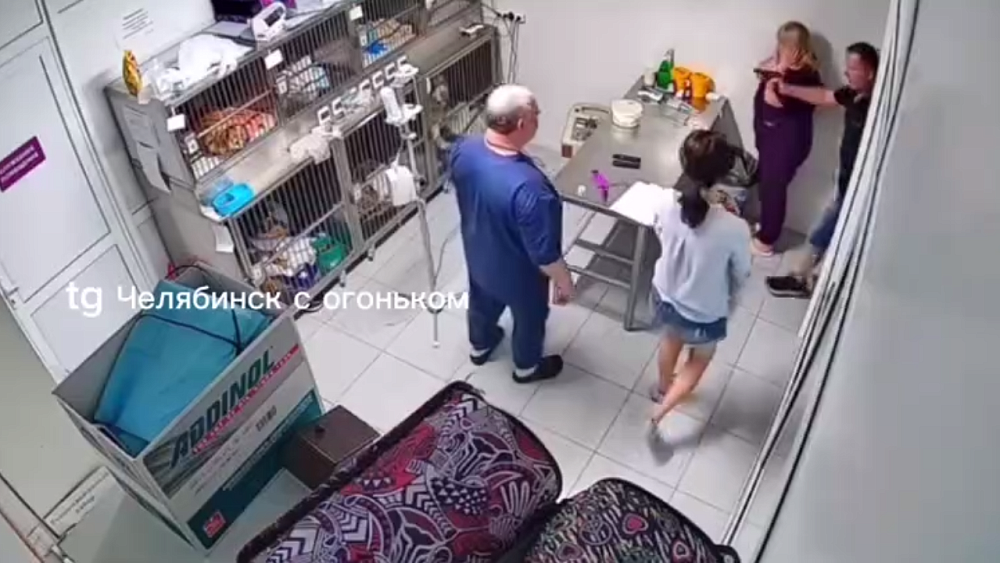 В челябинскую ветклинику ворвался вооруженный мужчина