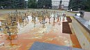 В Челябинске неизвестные испортили фонтан в сквере за площадью Революции