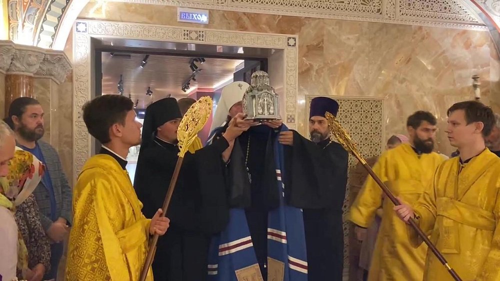 Мощи князя Владимира привезли в Христорождественский собор Челябинска