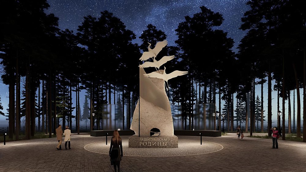 В Каслях создадут мемориальный комплекс с летящими чугунными журавлями