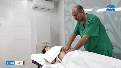 Нестандартные методы реабилитации в сюжете «Массаж живота — против остеохондроза»