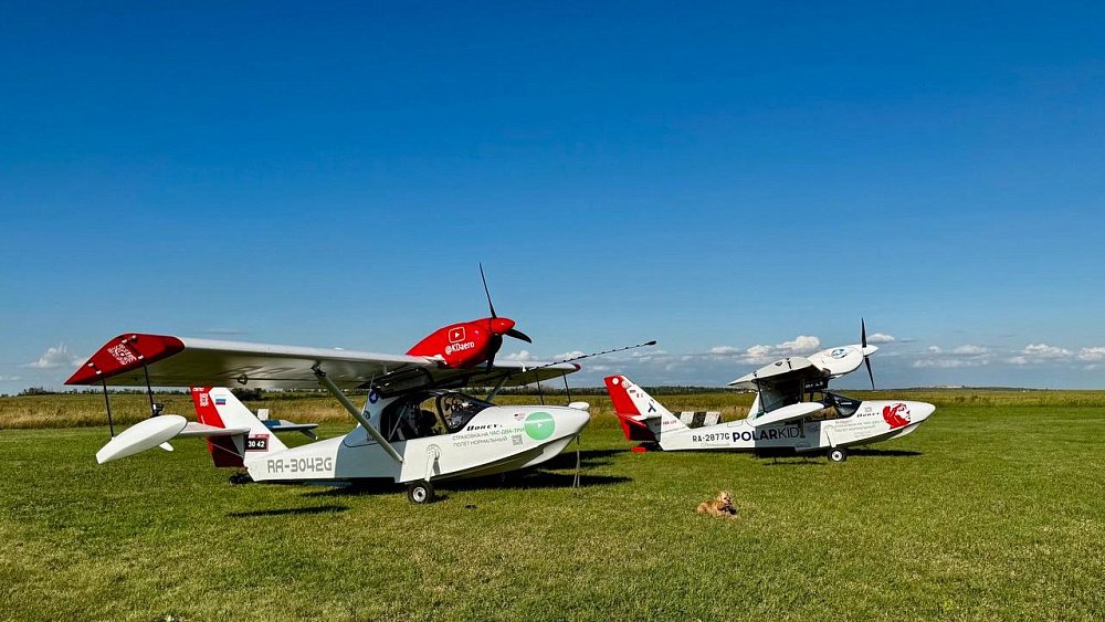 Участники экспедиции «Вызов Арктики» на самолетах-амфибиях залетели в Челябинск