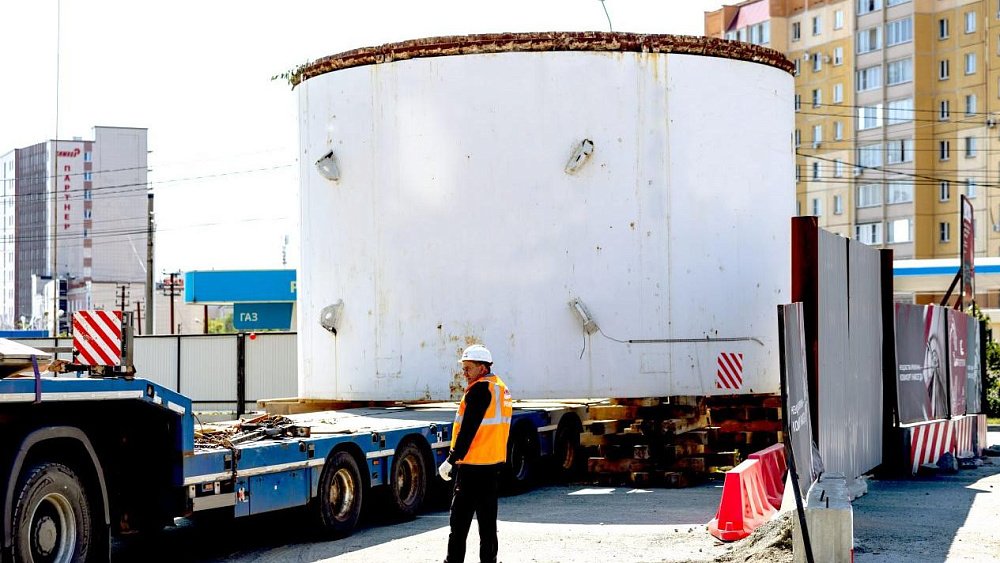 В Челябинск доставили тоннелепроходческий комплекс для строительства метротрама