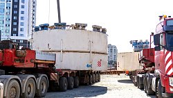 В Челябинск доставили тоннелепроходческий комплекс для строительства метротрама