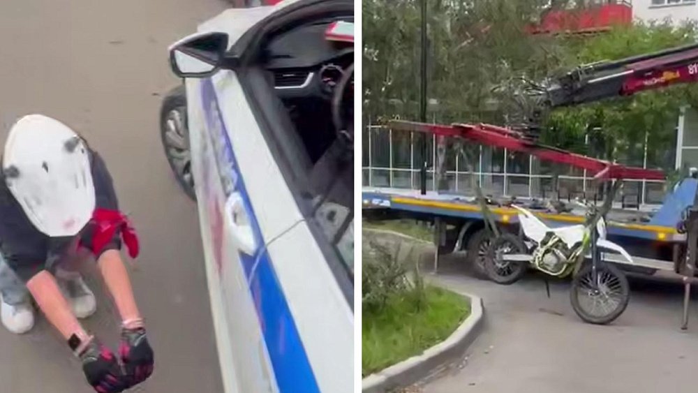В Челябинске у 17‑летней девушки сотрудники ДПС изъяли питбайк